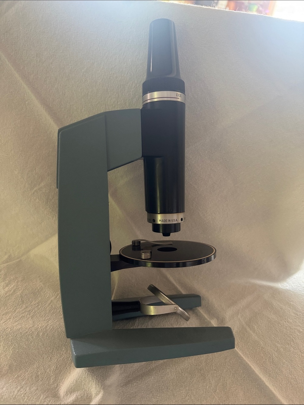 Classic Gray Student Microscope - Unbranded